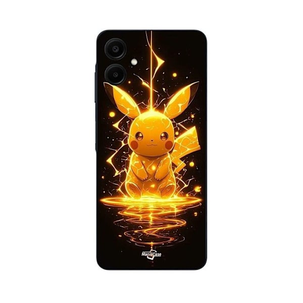 Telefonfodral - Maniacase - Samsung Galaxy A06 - Silikon - Mjuk - Pikachu Eclair Svart