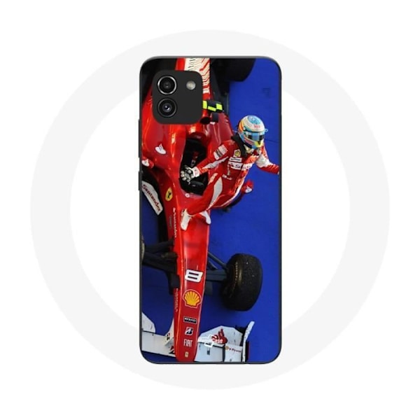 Coque Samsung Galaxy A03 Formel 1 Fernando Alonso F1-förare Röd