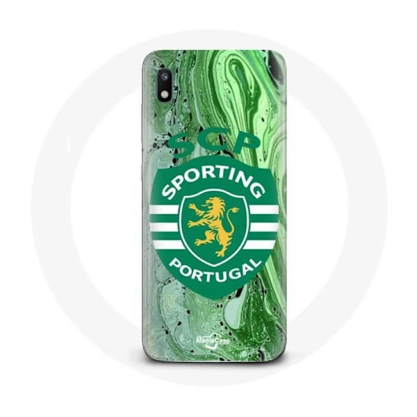 Coque - maniacase - Samsung Galaxy A10 - Mjuk - Skydd - Sporting Portugal Svart