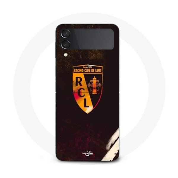 Coque - Maniacase - Samsung Galaxy Z Flip4 - Souple - Rcl linss orange - Brillant svart