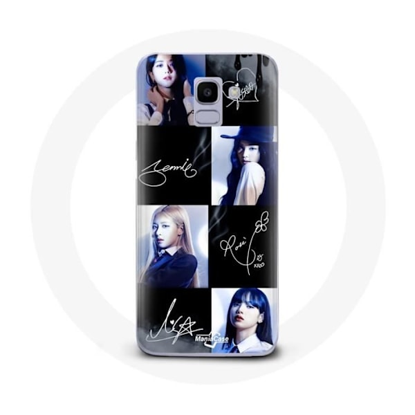 Coque för Samsung Galaxy A6 2018 Blackpink Signaturfoto Jennie Jisoo Lisa Rose - Maniacase