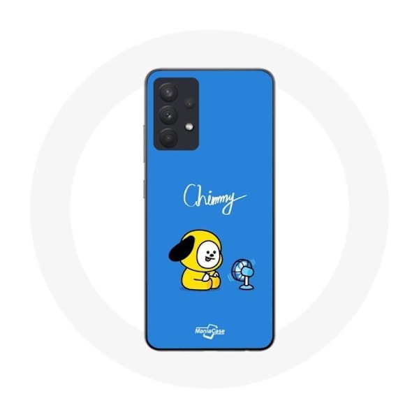 Coque för Samsung Galaxy A13 5G Bangtan BTS BT21 Chimmy Jimin Blå Bakgrund