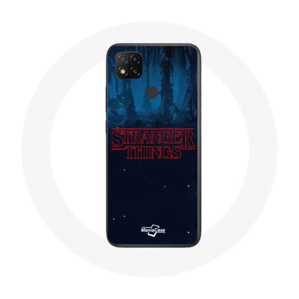 Coque - Maniacase - Xiaomi Redmi 9C - Logo Stranger Things - Blød - Stødbeskyttelse