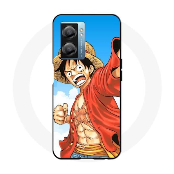 Coque - Maniacase - Realme V23 - Monkey D Luffy - Silikon - Mjuk svart