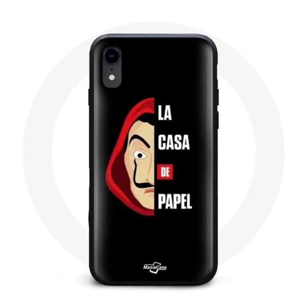 Coque - La Casa De Papel - Iphone XR - Souple - Noir - Mixte