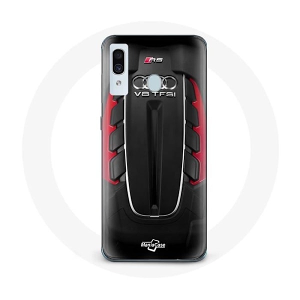 Coque för Samsung Galaxy A20e Audi RS Logotyp röd