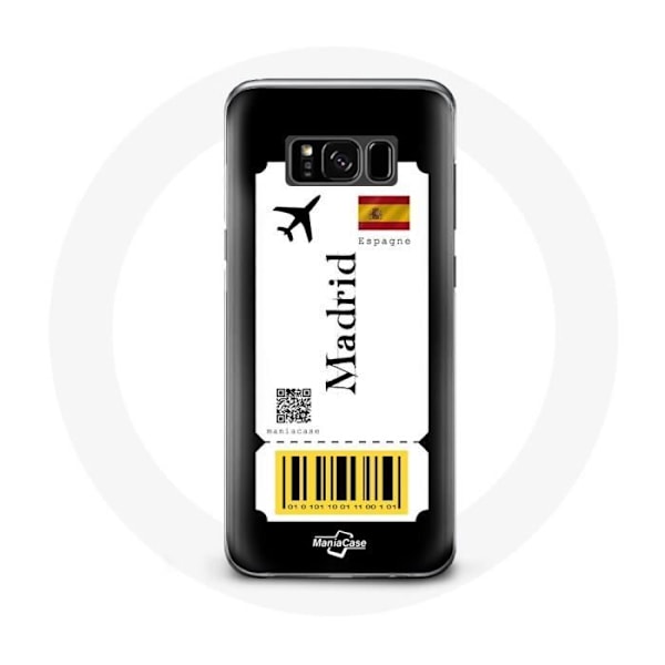 Mobilskal för Samsung Galaxy S8 Plus Flygbiljett Madrid Spanien