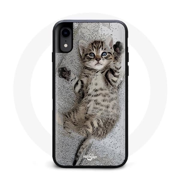 Coque - MANIACASE - Iphone XS - Sovende Kat - Blød - Stødbeskyttelse