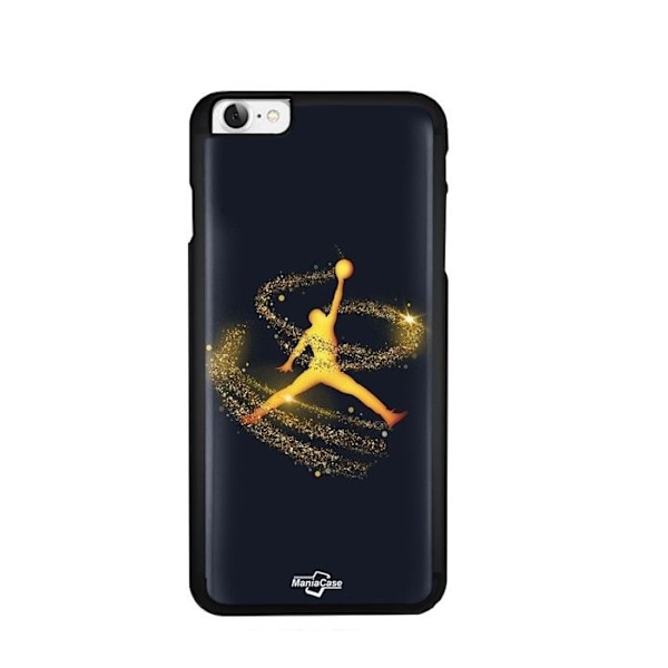 Mobilskal - Jordan - Iphone 8 - Mjuk - Silikon - Gyllene glittrande puder Svart