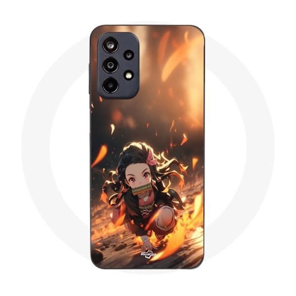 Coque Maniacase för Samsung Galaxy A23 5G Demon Slayer Nezuko 3D konst anime Manga