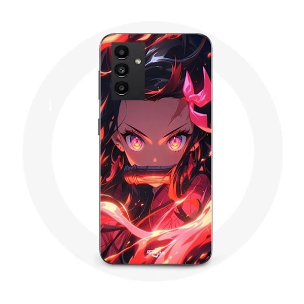 Coque Maniacase för Samsung Galaxy A54 5g Demon Slayer Nezuko Kamado Manga anime svart