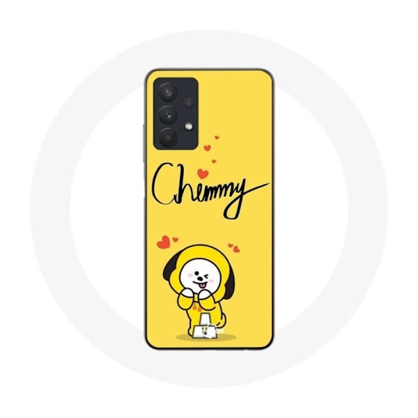 Coque för Samsung Galaxy A32 5G BTS Bangtan Killar BT21 Chimmy Jimin Gul Bakgrund
