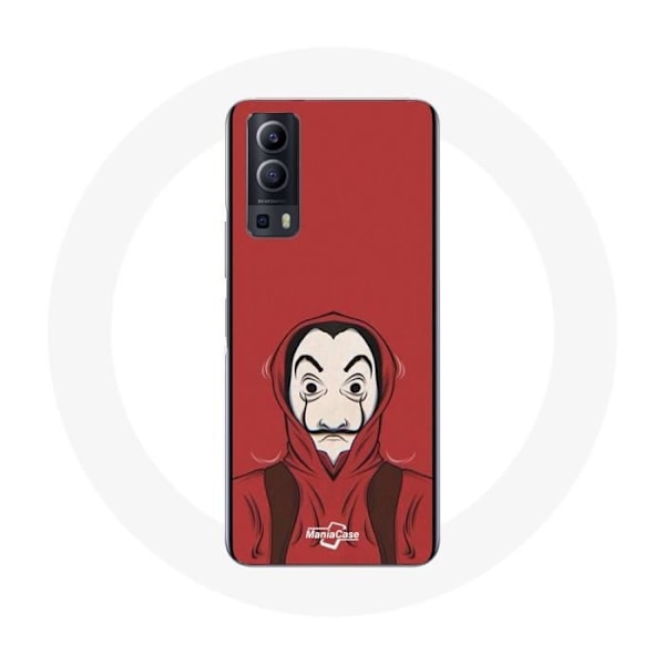 Coque - La casa de papel - Vivo Y72 - Slapp - Dali-maske - Röd