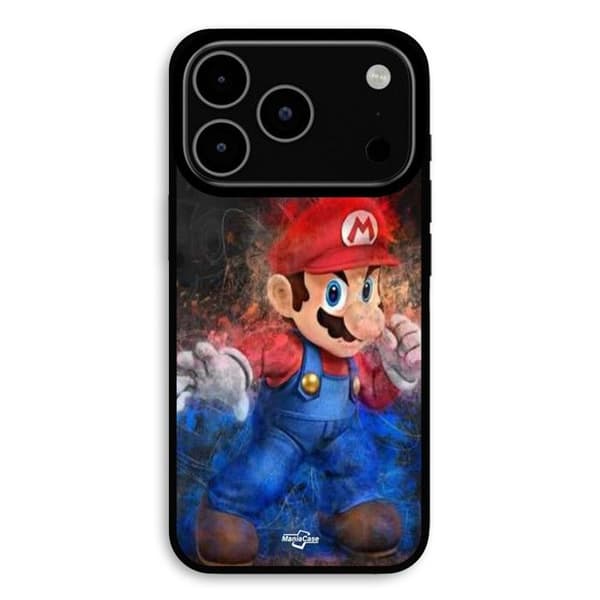Cover til iPhone 17 Pro Max Super Mario bros spil Maniacase Svart