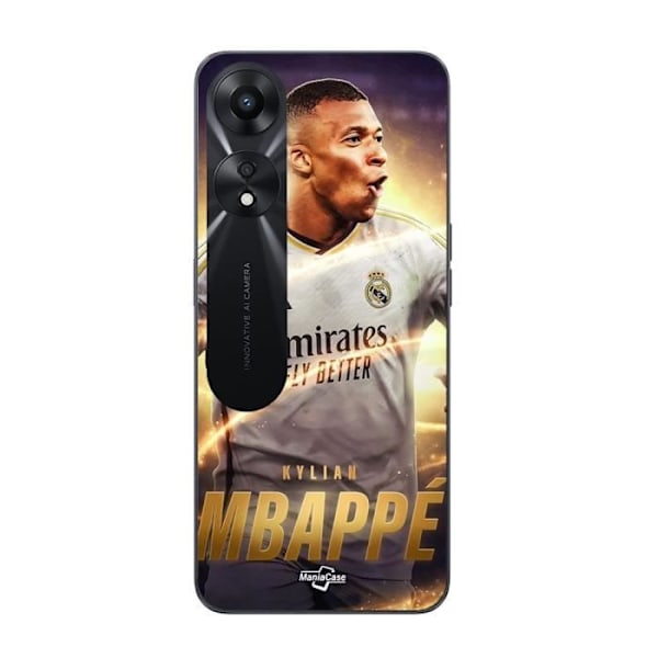 Coque för Oppo A78 5G Kylian Mbappe Real Madrid Bakgrundsbild Maniacase
