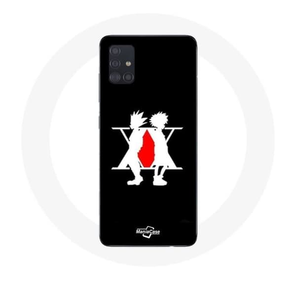 Samsung Galaxy A51 Coque Hunter x Hunter Manga Logo Musta