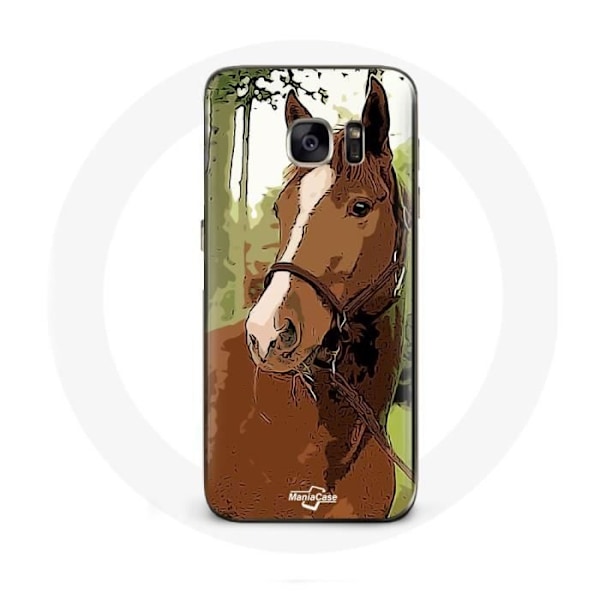 Coque - Samsung - Galaxy S7 - Brun - Race de cheval - Rigide kastanj