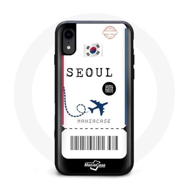 Coque iphone XR flyg biljett seoul