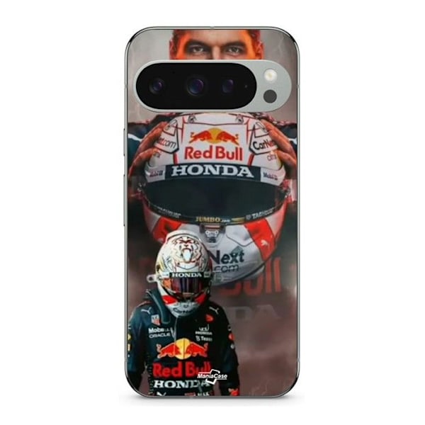 Coque - MANIACASE - Google Pixel 9 Pro - Silikon - Svart - Formel 1 Svart