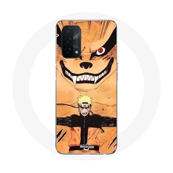 Coque - Maniacase - Oppo A74 5G - Kurama Naruto - Silikon - Mjuk svart