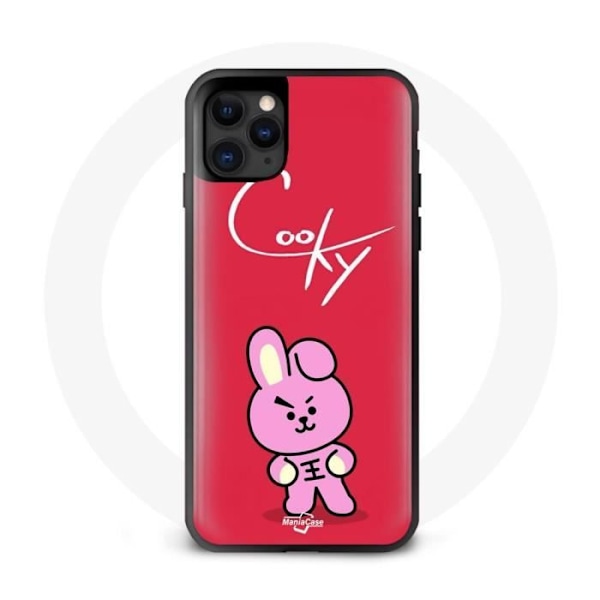 Coque för Iphone 11 Pro Max BTS Bangtan Boys BT21 Cooky Röd Bakgrund
