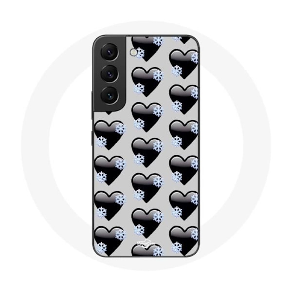 Mobilskal - Samsung - Galaxy S21 FE - Mjuk - Svart - Hjärtor Svart