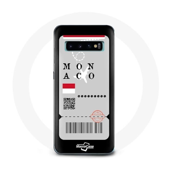 Mobilskal för Samsung Galaxy S10 Plus Flygbiljett Monaco