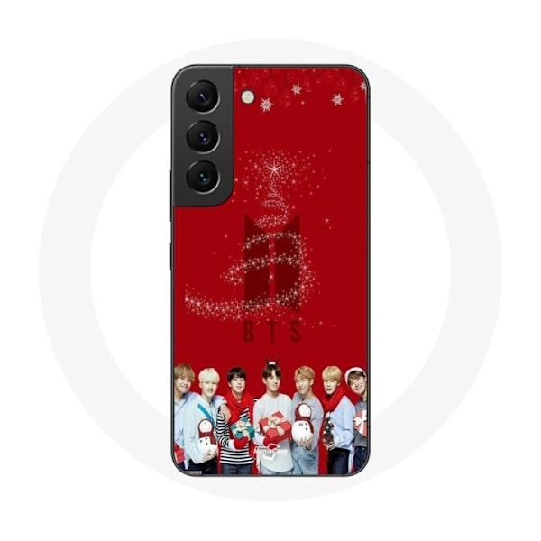 Coque för Samsung Galaxy S21 FE BTS Bangtan Killar Röd Bakgrund Julklapp 2023