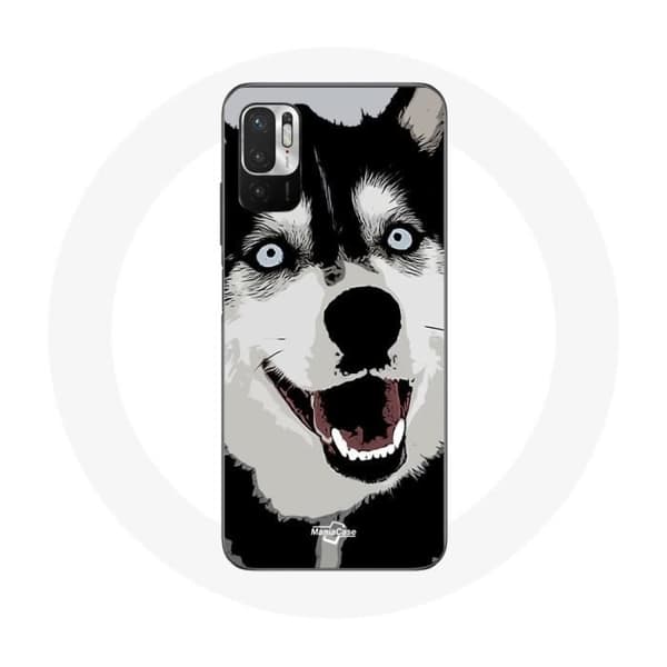 Coque för Xiaomi Poco M3 Pro Siberian Husky Blå Ögon