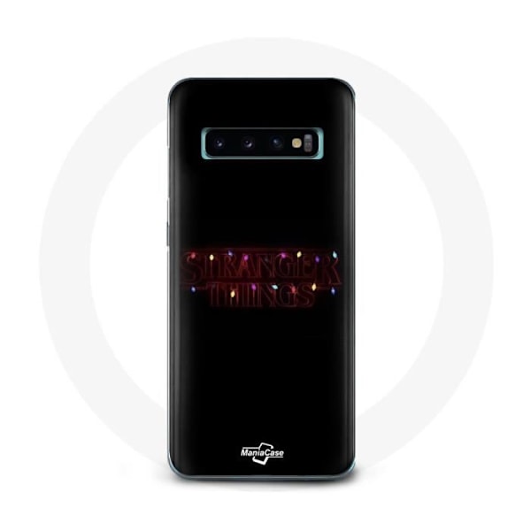 Coque för Samsung Galaxy S10 Edge Stranger Things Affisch Logotyp God Jul