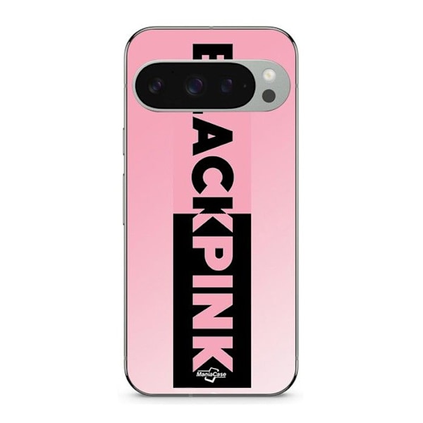Coque - MANIACASE - Google Pixel 9 Pro - Flexibel - Svart - Blackpink-logotyp Svart