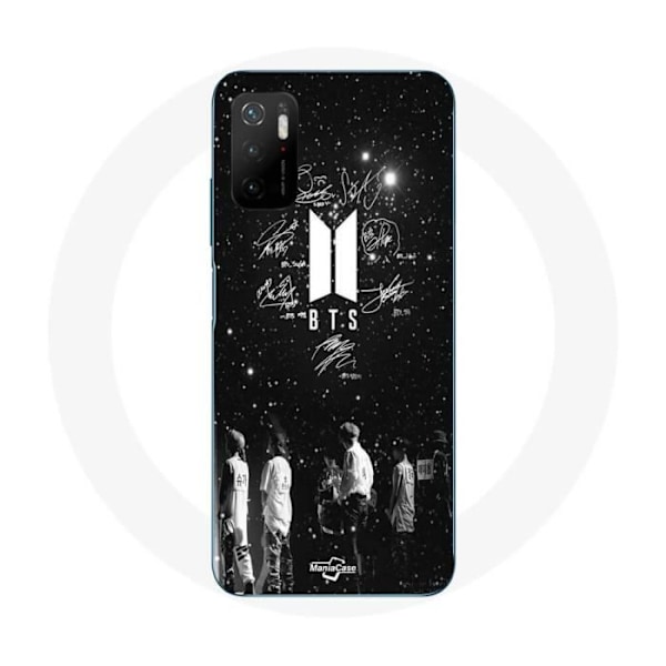Coque Maniacase för Xiaomi Poco M3 Pro 5G bts signatur natt stjärnig