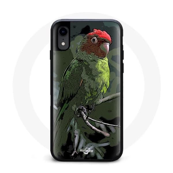 Coque Iphone XS Pionus Papegoj Röd Grön