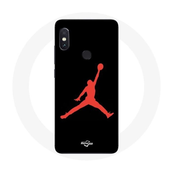 Coque - Michael Jordan - Xiaomi Redmi Note 5 Pro - Röd - Logotyp - Mjuk Röd