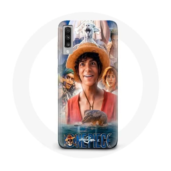 Coque - Maniacase - Samsung Galaxy A70 - One Piece Luffy - Mjuk - Svart