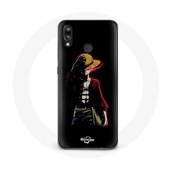 Coque - Maniacase - P20 Lite - One Piece Manga Anime Luffy - Mjuk - Svart Svart