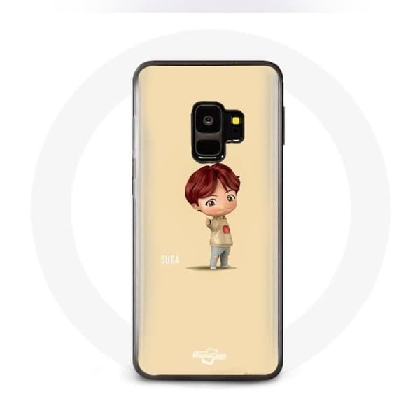 Coque pour Samsung Galaxy S9 Plus BTS TinyTAN Animaatio Suga