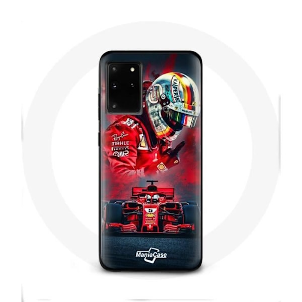 Coque för Samsung Galaxy S11 Plus Formule 1 Sebastian Vettel F1-förare Röd