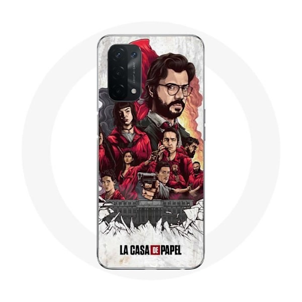 Coque för Oppo A74 La Casa De Papel affisch konst
