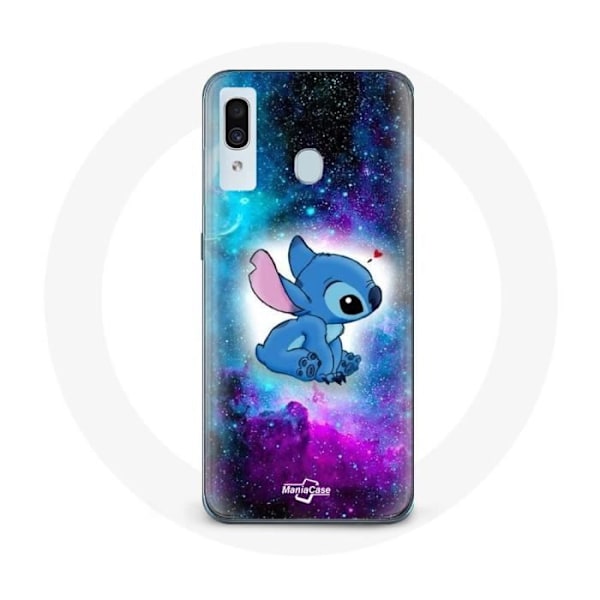 Coque - Maniacase - Samsung Galaxy A40 - Stitch Ohana - Mjuk - Färgglad Färgad