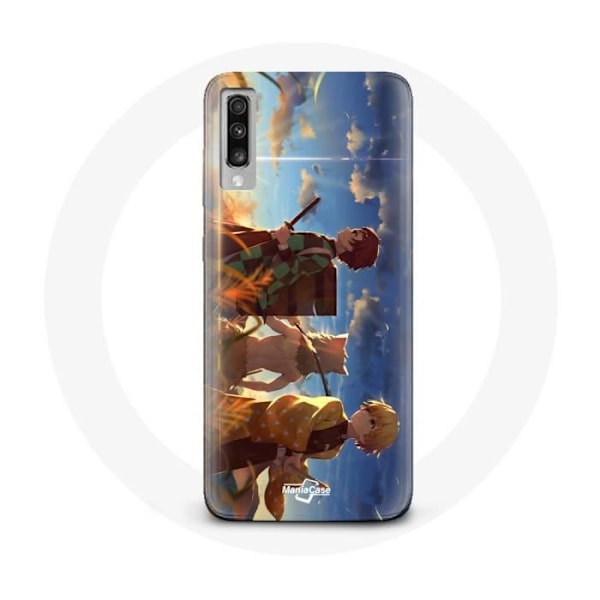 Coque för Samsung Galaxy A70 Tanjiro Inosuke och Zenitsu Demon Slayer Kimetsu no Yaiba Anime Manga