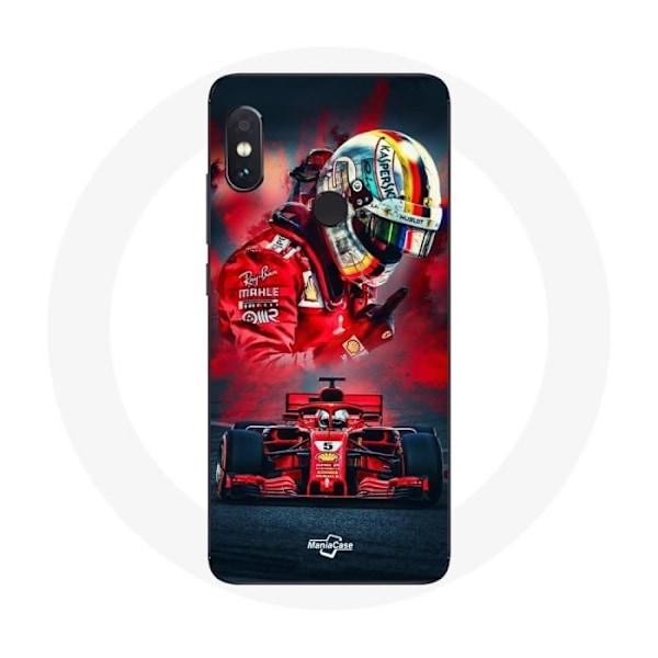 Coque - Formule 1 - Xiaomi Redmi Note 5 Pro - Mjuk - Röd - Sebastian Vettel Röd