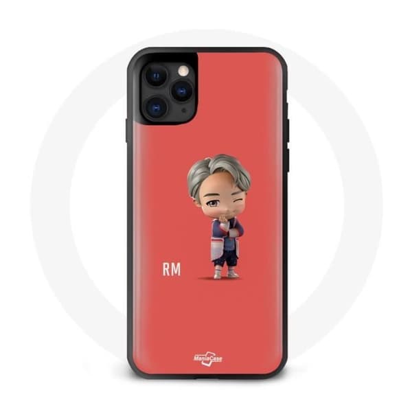 Coque - BTS - TinyTAN Animaatio RM - Silikoni - Pehmeä - Iphone 13 Pro Svart