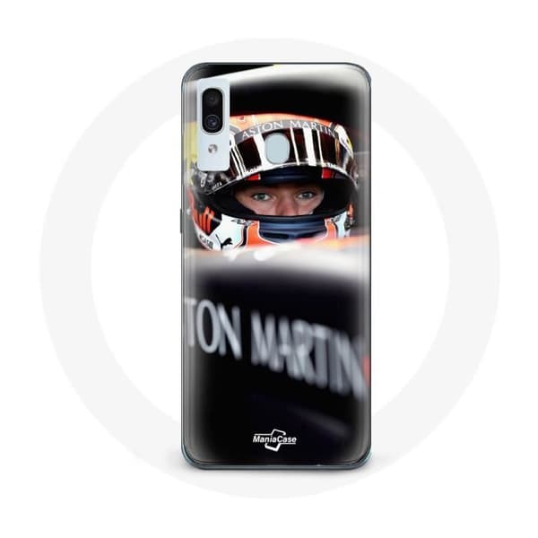Cover til Samsung Galaxy A20 Formel 1 Max Verstappen Bilfører