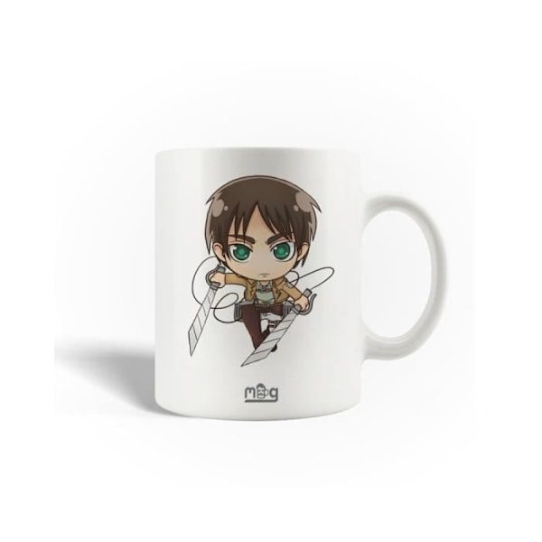 Mugg i keramik Attack on Titan anime Eren kudde