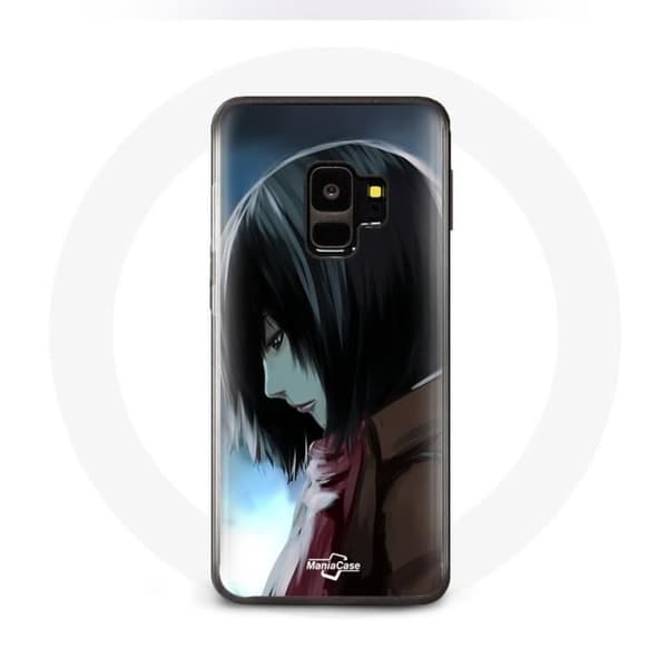 Coque för Samsung Galaxy S9 Plus Mikasa Ackerman Attack on Titan Manga Anime
