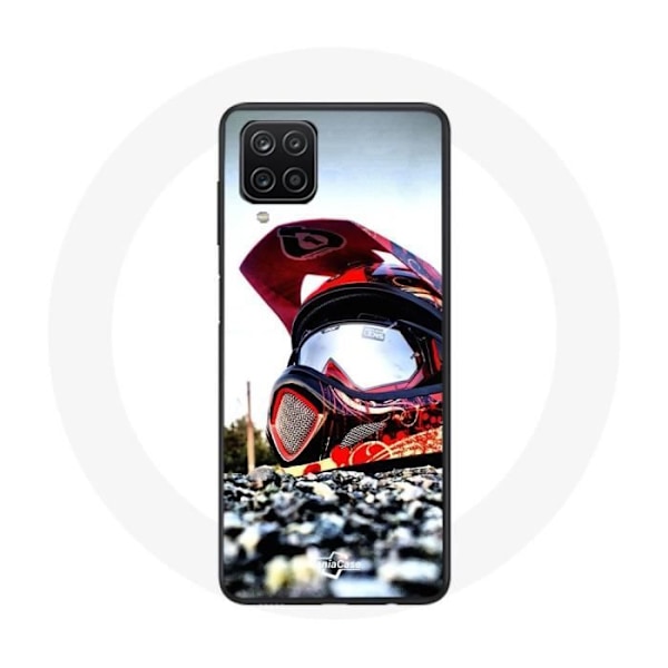 Coque - Maniacase - Samsung Galaxy A42 5G - Mjuk - Svart - Moto Cross Svart