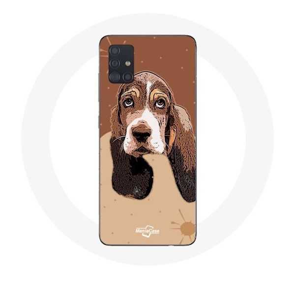 Skyddsväska för Samsung Galaxy A51 5G Basset Hound hundansikte