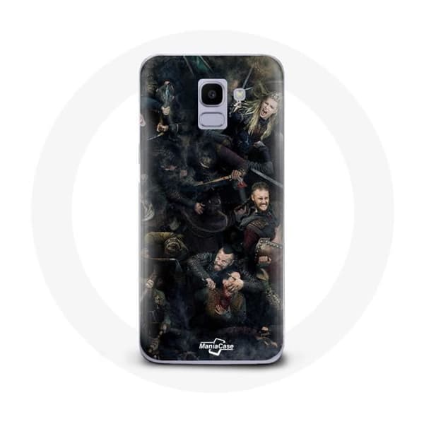 Coque - Vikings - Samsung Galaxy J6 2018 - Flexibel - Svart - Skydd