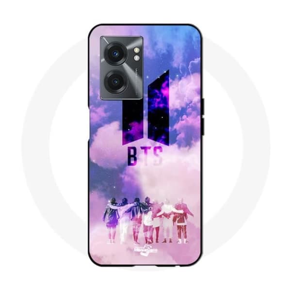 Coque - BTS - Realme V23 - Flexibel - Kpop - Vit logo